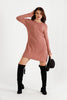 Womens Knitted Pattern Detail Dress MEWKND463