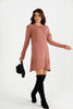 Womens Knitted Pattern Detail Dress MEWKND463