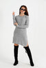 Womens Knitted Pattern Detail Dress MEWKND464