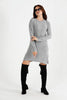 Womens Knitted Pattern Detail Dress MEWKND464