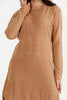 Womens Knitted Pattern Detail Dress MEWKND467
