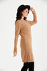 Womens Knitted Pattern Detail Dress MEWKND467