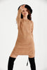 Womens Knitted Pattern Detail Dress MEWKND467
