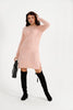 Womens Knitted Pattern Detail Dress MEWKND470