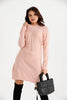 Womens Knitted Pattern Detail Dress MEWKND470