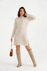 Womens Knitted Pattern Detail Dress MEWKND469