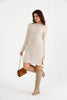 Womens Knitted Pattern Detail Dress MEWKND469