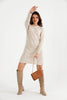 Womens Knitted Pattern Detail Dress MEWKND469
