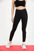 Women's Contrast Panel Mesh Detail Active Wear Leggings - WAL169