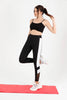 Women's Contrast Panel Mesh Detail Active Wear Leggings - WAL169