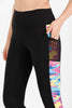 Women's Contrast Panel Pocket Detail Active Wear Leggings - WAL167