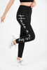 Women's Print Detail Active Wear Leggings - WAL171