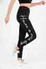 Women's Print Detail Active Wear Leggings - WAL171