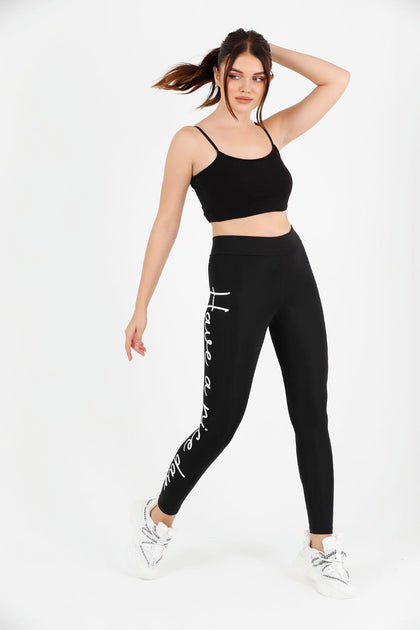 Women's Print Detail Active Wear Leggings - WAL171