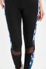 Women's Contrast Panel Mesh Detail Active Wear Leggings - WAL168