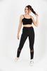 Women's Contrast Panel Mesh Detail Active Wear Leggings - WAL168