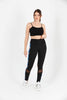 Women's Contrast Panel Mesh Detail Active Wear Leggings - WAL168