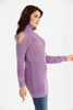 Women's High Neck Detail Long Sweater by Memnu - MEWS812