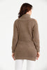 Women's High Neck Detail Long Sweater by Memnu - MEWS814