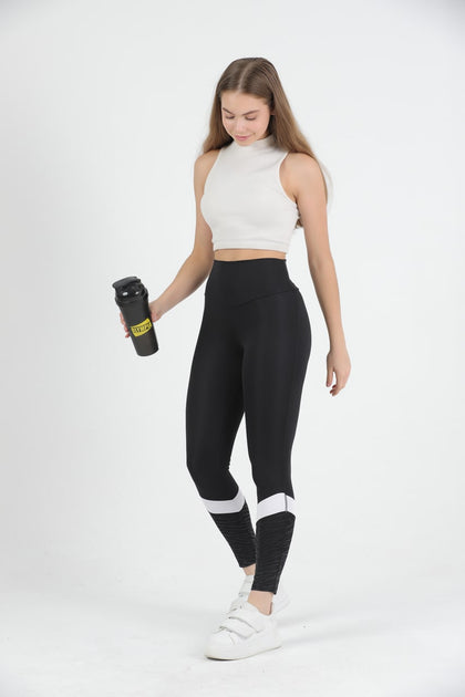 Women's Striped Detail Active Wear Leggings - WAL175