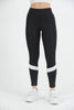 Women's Striped Detail Active Wear Leggings - WAL175