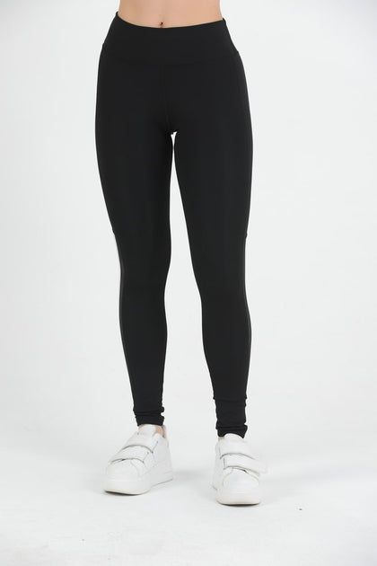 Women's Mesh Panel Striped Detail Active Wear Leggings - WAL184