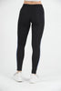 Women's Mesh Panel Striped Detail Active Wear Leggings - WAL186