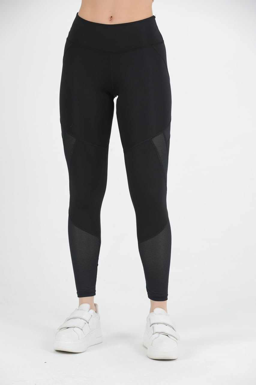 Women's Mesh Panel Detail Active Wear Leggings - WAL187