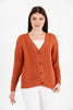 Women's Knitted Cable Knit Cardigan Button Detail by Memnu - MEWS836