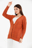 Women's Knitted Cable Knit Cardigan Button Detail by Memnu - MEWS849