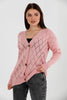 Women's Knitted Cardigan Button Detail by Memnu - MEWS853