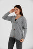 Women's Knitted Cardigan Button Detail by Memnu - MEWS854