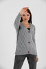 Women's Knitted Cardigan Button Detail by Memnu - MEWS854