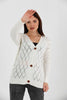 Women's Knitted Cardigan Button Detail by Memnu - MEWS855