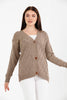 Women's Knitted Cardigan Button Detail by Memnu - MEWS858