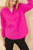 Women's Back Front Button Detail Shirt Top - WST513