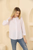 Women's Back Front Button Detail Shirt Top - WST516