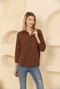 Women's Back Front Button Detail Shirt Top - WST518