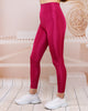 Women's Shiny Finish Detail Active Wear Leggings - WAL155