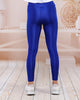 Women's Shiny Finish Detail Active Wear Leggings - WAL154