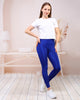 Women's Shiny Finish Detail Active Wear Leggings - WAL154