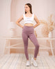 Women's Soft Finish Detail Active Wear Leggings - WAL149