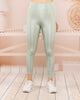 Women's Shiny Finish Detail Active Wear Leggings - WAL164