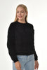 Women's Velvety Textured Detail Sweater by Memnu - MEWS232