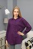 Women's Oversized Button Detail Shirt Top - WST245