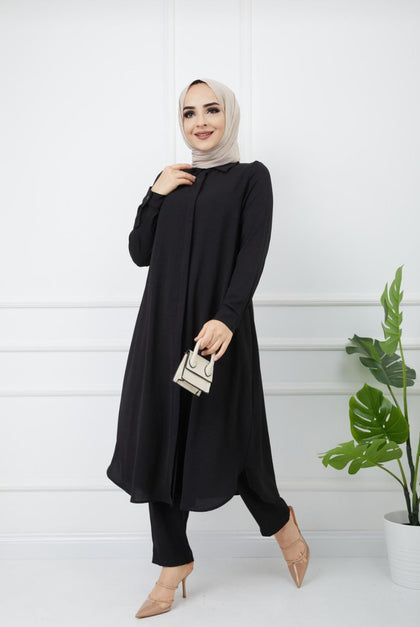 Haya Premium Long Shirt Co Ord Set - HPCO20