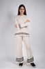 Women's Knitted Stripe Detail Sweater by Memnu - MEWS17