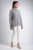 Women's Melange Pattern Knitted Sweater by Memnu - MEWS112