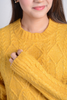 Women's Patterned Detail Sweater by Memnu - MEWS123