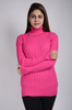 Women's Knitted High Neck Sweater by Memnu - MEWS14